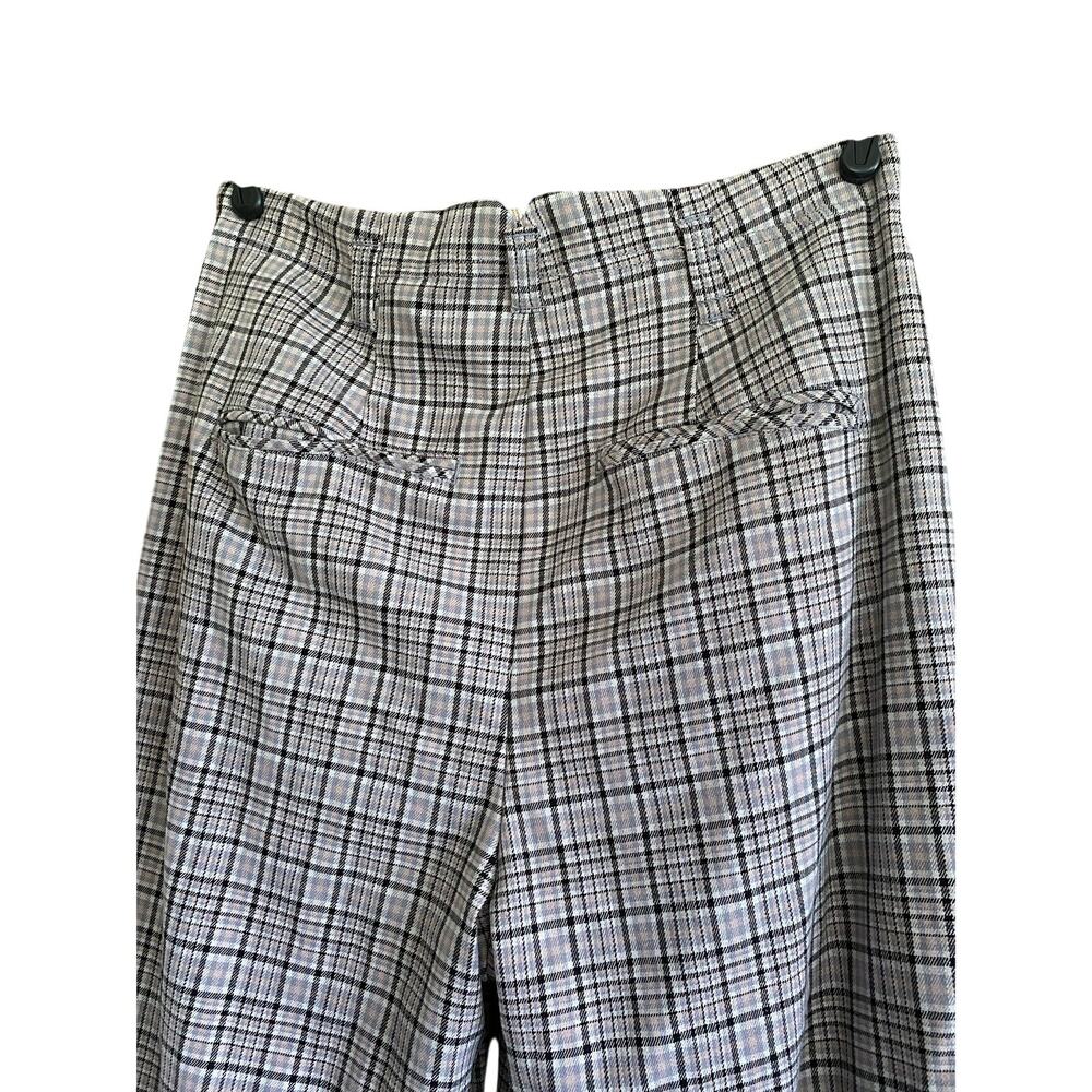 Free People Turning Point Plaid Barrel Trousers Size 6 - Picture 7 of 8